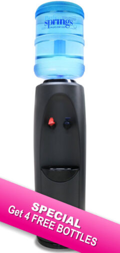 Caprice spring water cooler with hot & cold taps